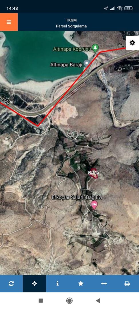 Meram Dere Altınapa Barajına Yakın 5480m2 Müstakil Satılık Bahçe